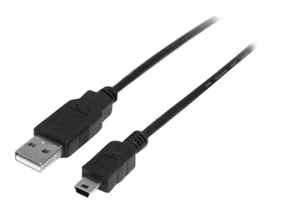 StarTech 50cm USB 2.0 A auf Mini B Kabel - St/St - USB-Kabel - USB (M) zu Mini-USB, Typ B (M) - USB 2.0 - 50 cm - Schwarz