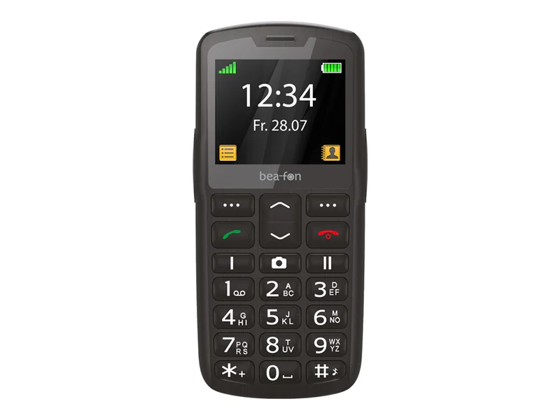 Bea-fon Silver Line SL260 - Feature Phone - microSD slot - LCD-Anzeige - 176 x 220 Pixel - rear camera 0,3 MP - schwarz-silbern