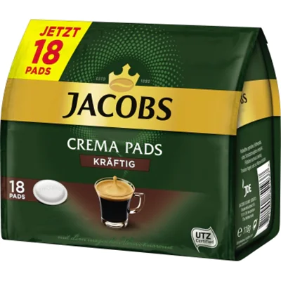 JACOBS Kaffeepad Crema kräftig 193177 18 St./Pack.