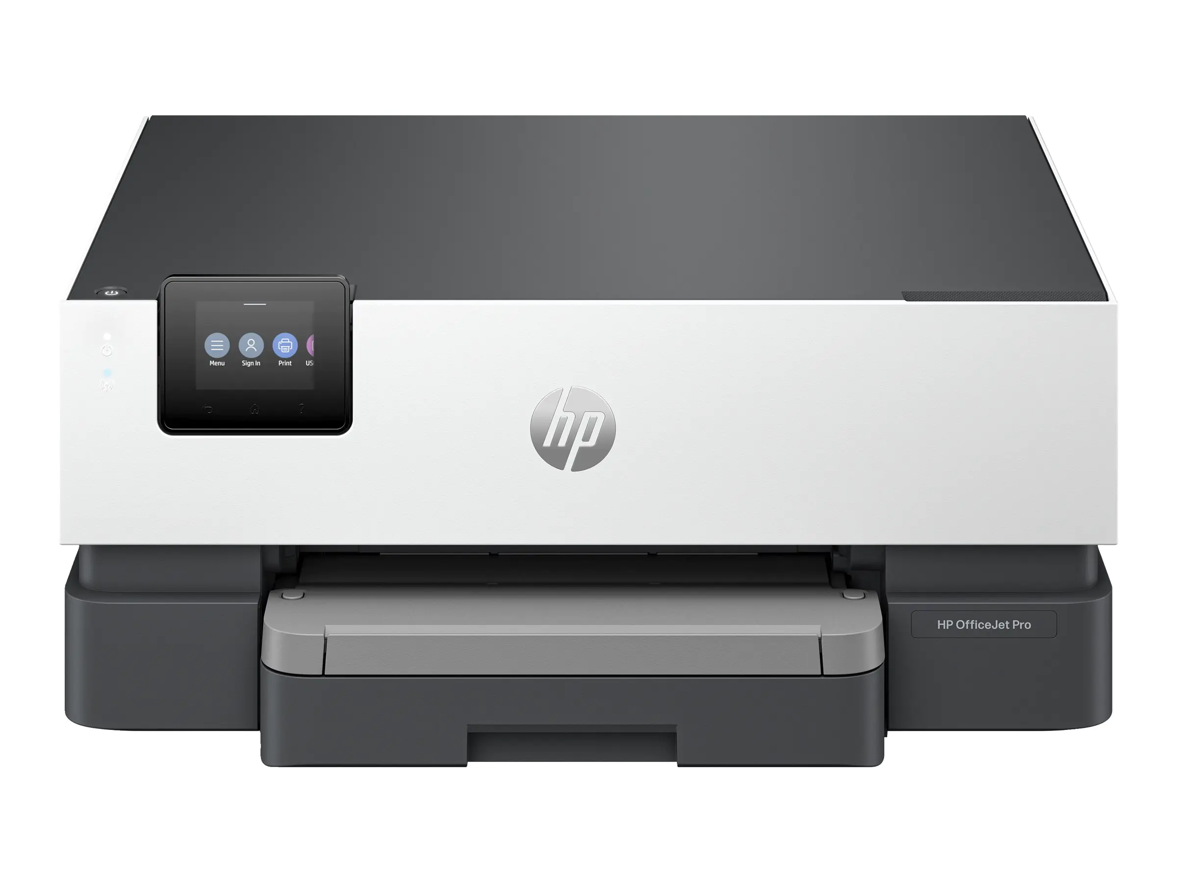 HP Officejet Pro 9110b - Drucker - Farbe - Duplex - Tintenstrahl - A4/Legal - 1200 x 1200 dpi - bis zu 22 Seiten/Min. (einfarbig)/bis zu 18 Seiten/Min. (Farbe) - Kapazität: 250 Blätter - USB 2.0, USB 2.0-Host, LAN, Wi-Fi(ac), Bluetooth 5.0 LE - Zement