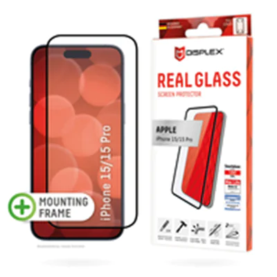 DISPLEX E.V.I. 01842, Apple, iPhone 15/15 Pro, Staubresistent, Kratzresistent, Transparent, 1 Stück(e)