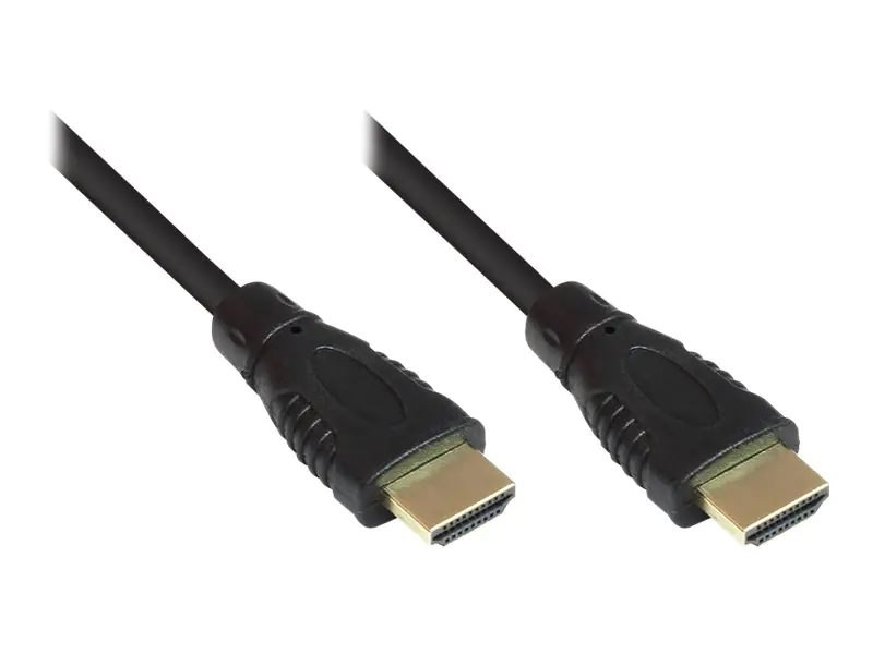 Good Connections - HDMI-Kabel mit Ethernet - HDMI männlich zu HDMI männlich - 50 cm - abgeschirmt - Schwarz - 4K Unterstützung