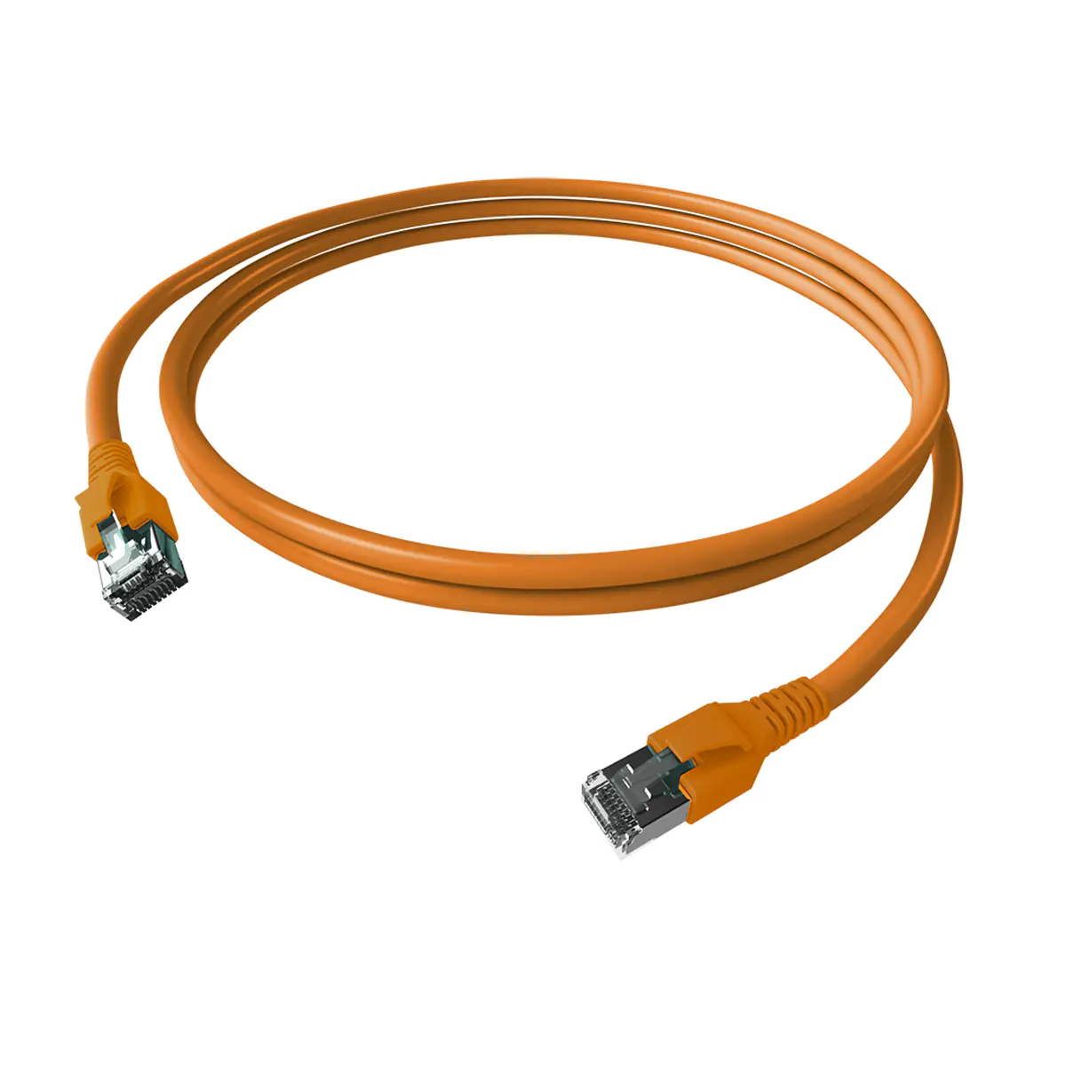 EasyLan CP1KOBOBO0050 FlexBoot Patchkabel Kat.6A ISO/IEC geschirmt orange 4PPoE 5 - 5 m