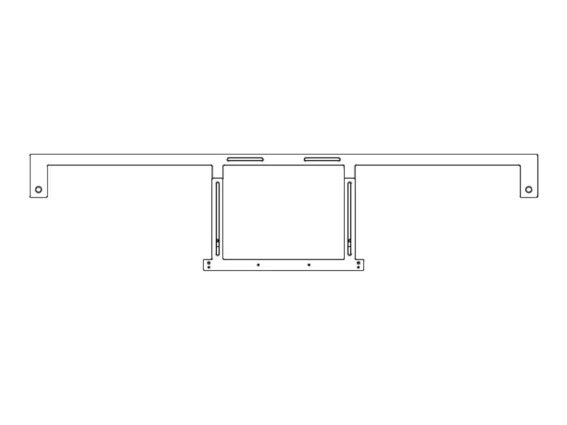 HAGOR - Montagekomponente (Montage-Adapter) - für Videokonferenz-Kamera - Schwarz - Bildschirmgröße: 140 cm (55") - hinter Flatpanel - für Cisco Webex Board 55, Board 55 MSRP