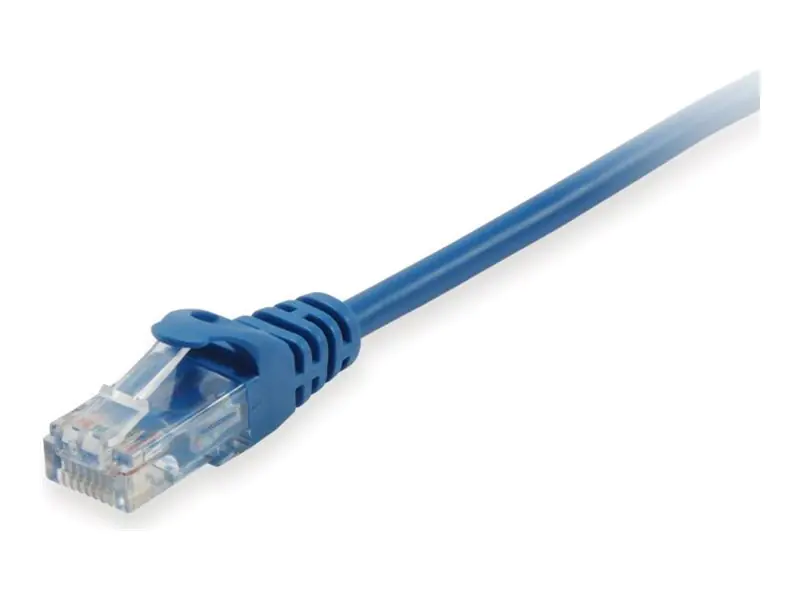 equip - Patch-Kabel - RJ-45 (M) zu RJ-45 (M) - 1.5 m - U/UTP, nicht abgeschirmt - CAT 6 - geschirmt, geformt - Blau