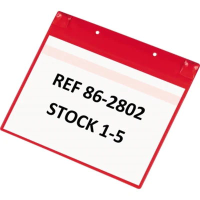 Tarifold Kennzeichnungstasche Neodym 170113 A4 rot 5 St./Pack.