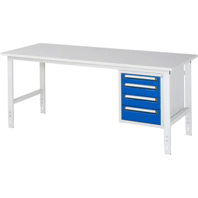 RAU Arbeitstisch Tom 2.000 x 760-1.080 x 800 mm (B x H x T)