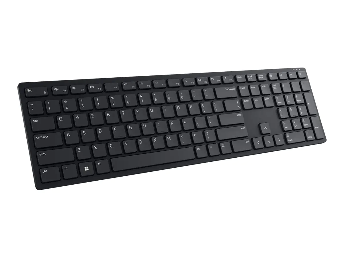 Dell KB500 - Tastatur - kabellos - 2.4 GHz - QWERTY - US International - Schwarz - mit 3 Jahre Erweiterter Austausch-Service am nächsten Arbeitstag
