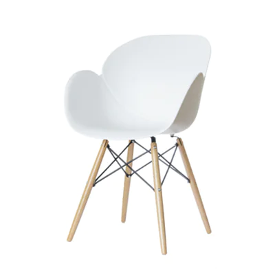 Paperflow Besucherstuhl KIWOOD 120kg Polypropylen weiß 2 St./Pack.