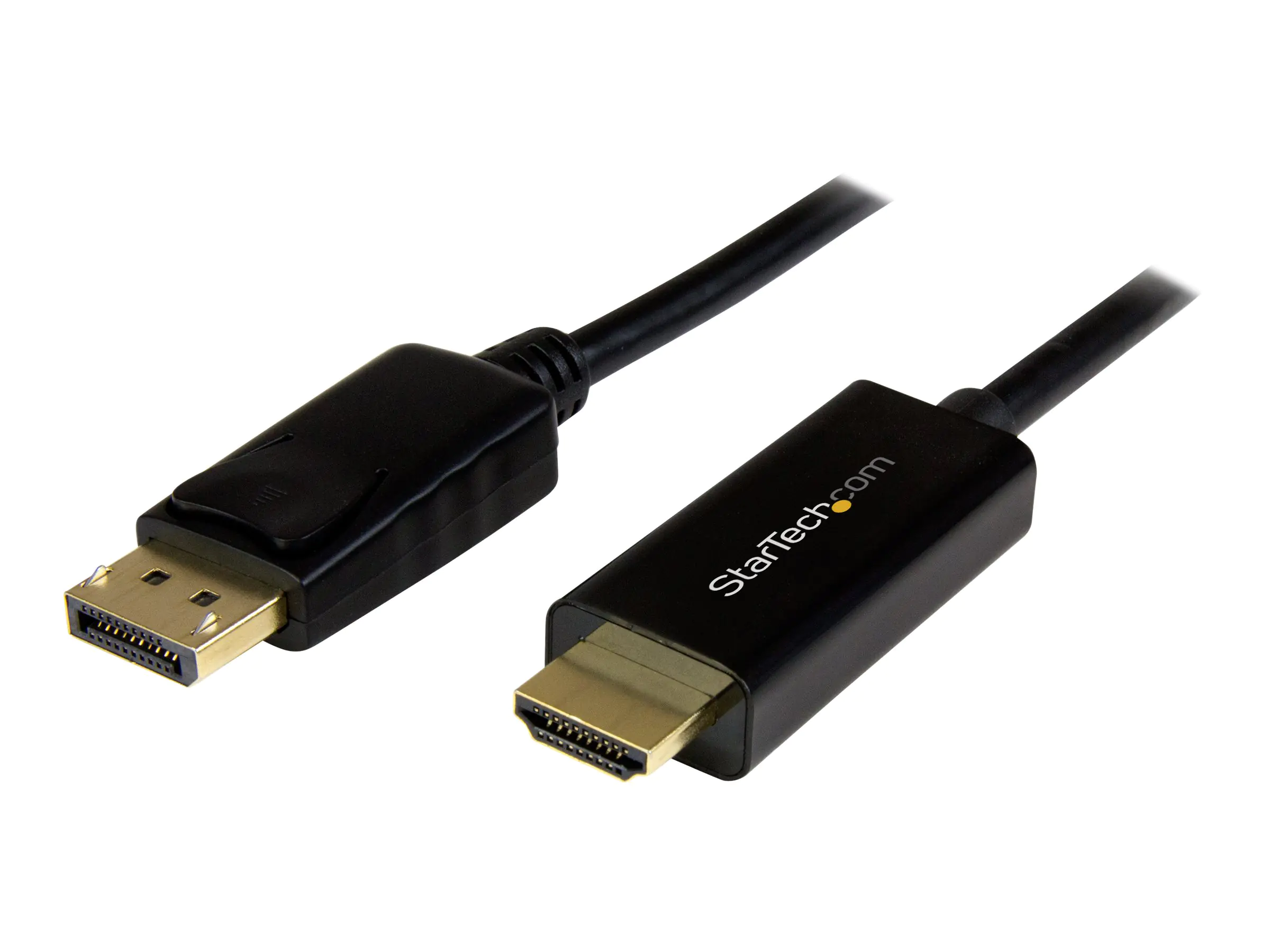 StarTech 1m DisplayPort auf HDMI Konverterkabel - 4K - DP auf HDMI Adapter mit Kabel - Ultra HD 4K - St/St - Adapterkabel - DisplayPort männlich zu HDMI männlich - 1 m - Schwarz - 4K Unterstützung - für P/N: TB3DK2DPPD, TB3DK2DPPDUE, TB3DK2DPW, TB3DK2DPWU