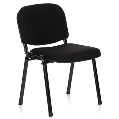 hjh OFFICE Besucherstuhl XT 600 100kg 100 % Polyester schwarz