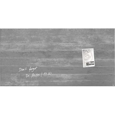 SIGEL Magnetboard Artverum GL148 910x460x15mm Glas Sichtbeton