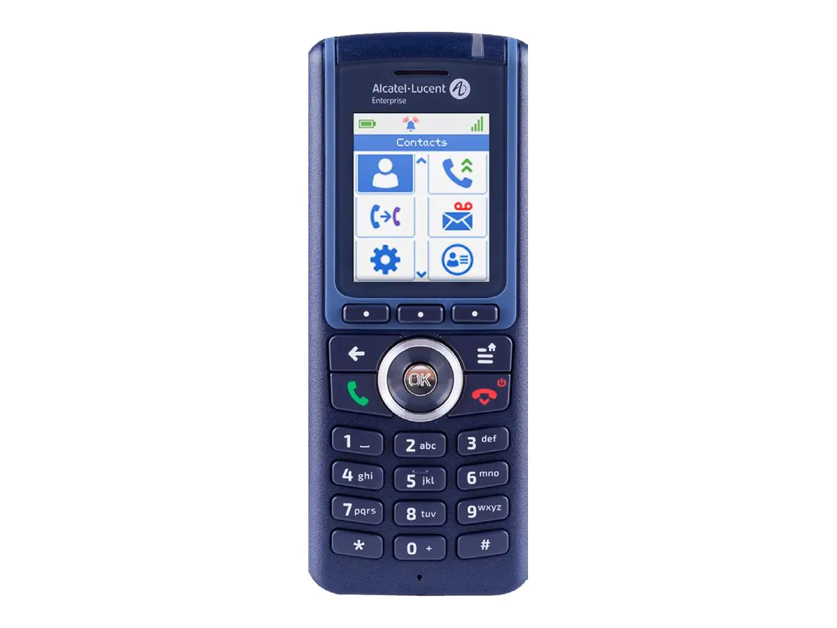 Alcatel-Lucent Enterprise 8234 - Schnurloses Digitaltelefon - IP-DECT\GAP - dreiweg Anruffunktion - Blau