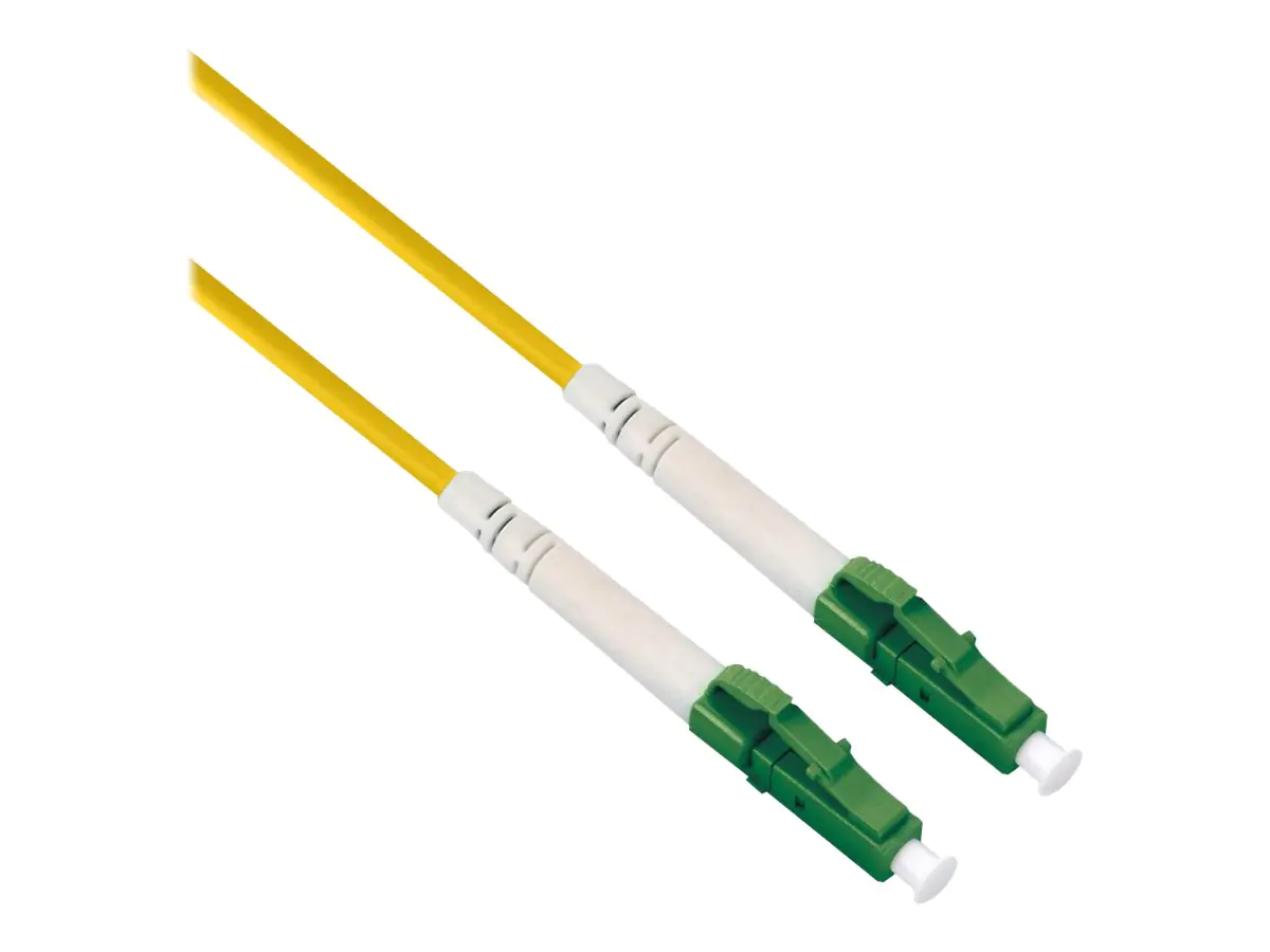 Roline - Patch-Kabel - LC/APC Einzelmodus (M) zu LC/APC Einzelmodus (M) - 3 m - 1.2 mm - Glasfaser - Simplex - 9/125 Mikrometer - OS2 - halogenfrei, Überbrückungskabel - Gelb