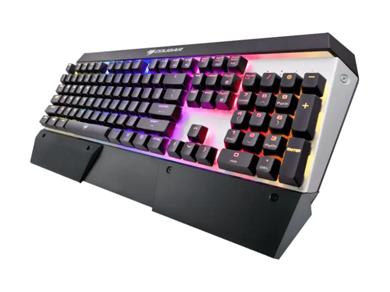 Compucase Cougar Attack X3 RGB - Tastatur - full size - Hintergrundbeleuchtung