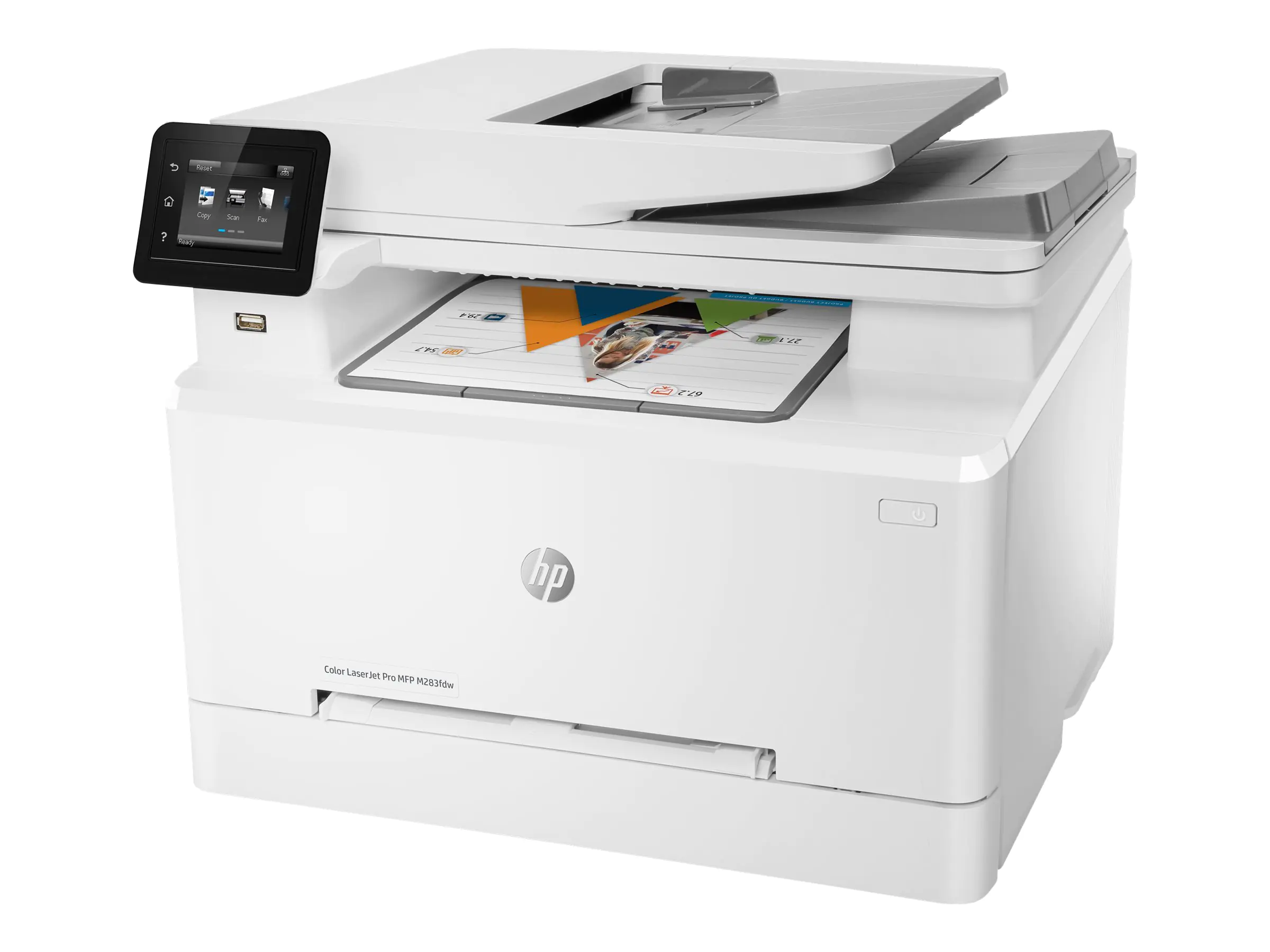HP Color LaserJet Pro MFP M283fdw - Multifunktionsdrucker - Farbe - Laser - Legal (216 x 356 mm) (Original) - A4/Legal (Medien) - bis zu 21 Seiten/Min. (Kopieren) - bis zu 21 Seiten/Min. (Drucken) - bis zu 21 ipm (Drucken) - 250 Blatt - 33.6 Kbps - USB 2.