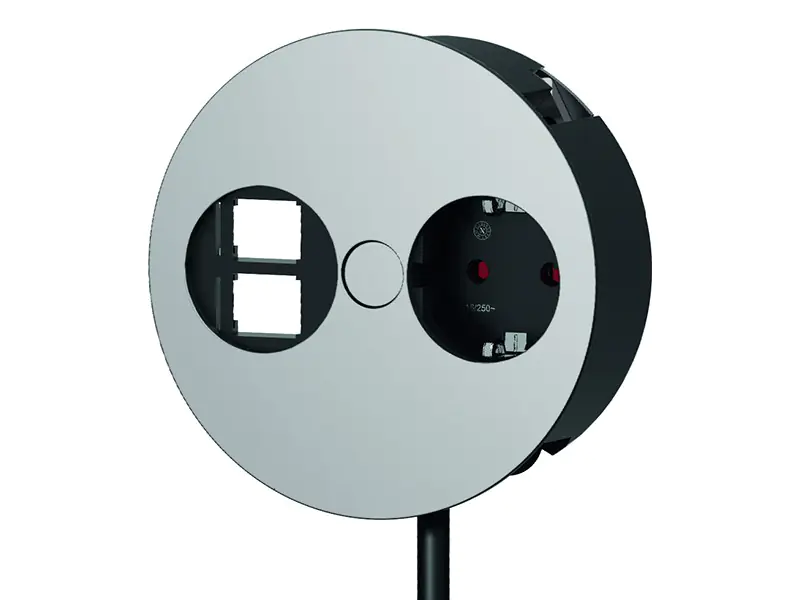 Bachmann Twist - Steckdosenleiste - Eingabe, Eingang GST18i3 - Ausgangsanschlüsse: 1 - 20 cm Schnur - Zink