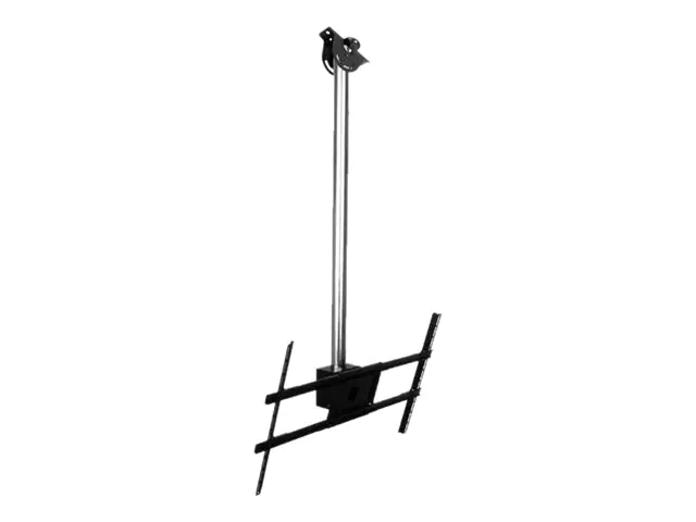 Peerless Modular Series MOD-FPSKIT100-CPF - Befestigungskit (Deckenplatte, Erweiterungsstange, Universaladapter) - für Flachbildschirm - Schwarz, Chrom - Bildschirmgröße: 81.3-152.4 cm (32"-60") - Montageschnittstelle: bis zu 700 x 400 mm