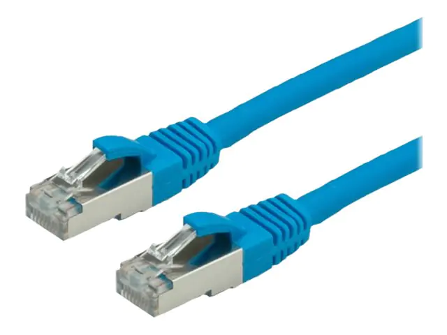 VALUE - Patch-Kabel - RJ-45 (M) zu RJ-45 (M) - 5 m - SFTP, PiMF - CAT 6 - halogenfrei, geformt, ohne Haken, verseilt - Blau