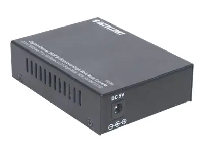 Intellinet Gigabit Ethernet WDM Bi-Directional Single Mode Media Converter, 10/100/1000Base-Tx to 1000Base-Lx (SC) Single-Mode, 20km, WDM (Rx1550/Tx1310) - Medienkonverter - 1GbE - 10Base-T, 1000Base-LX, 100Base-TX, 1000Base-T - RJ-45 / SC Single-Modus -
