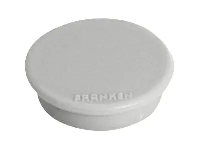 Franken GmbH FRANKEN - Magnet - 1,3 cm Durchmesser - Grau (Packung mit 10) HM10 12