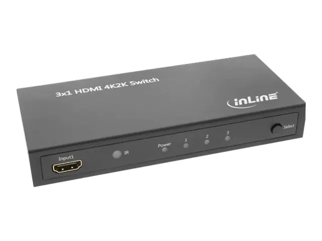 InLine HDMI Switch - Video/Audio-Schalter - 3 x HDMI - Desktop