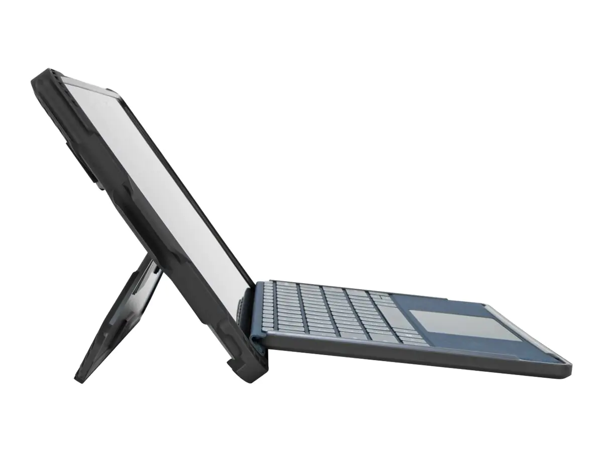 Targus SafePORT Rugged Max - Flip-Hülle für Tablet - widerstandsfähig - gehärtetes Polycarbonat, Thermoplastisches Polyurethan (TPU), weiches Silikon - Schwarz - für Microsoft Surface Go, Go 2