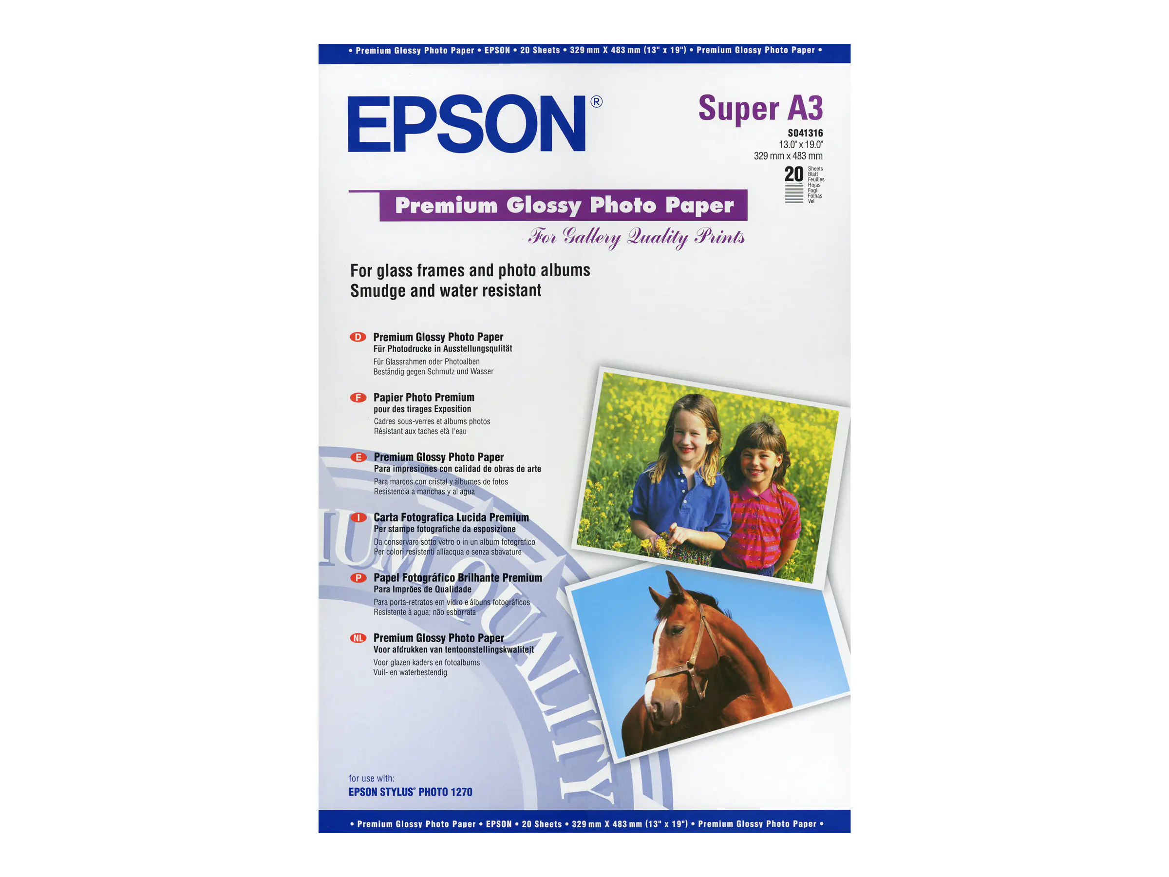 Epson Premium - Glänzend - Super A3/B (330 x C13S041316