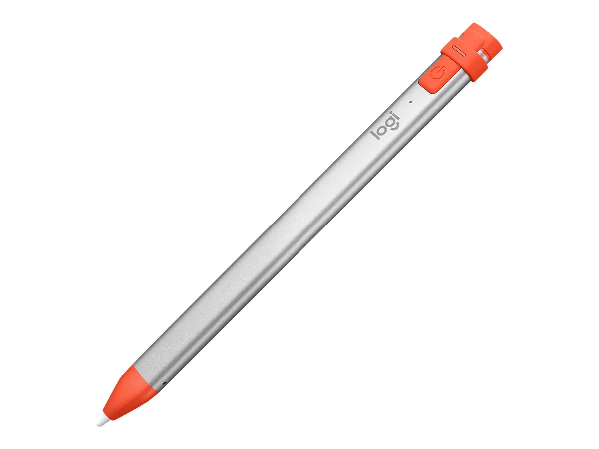 Logitech Crayon - Digitaler Stift - kabellos - Intense Sorbet - für Apple 10.2-inch iPad; 10.5-inch iPad Air (3rd generation); 10.9-inch iPad Air (4th generation, 5th generation); 11-inch iPad Pro; 12.9-inch iPad Pro (3th generation, 4th generation, 5th g