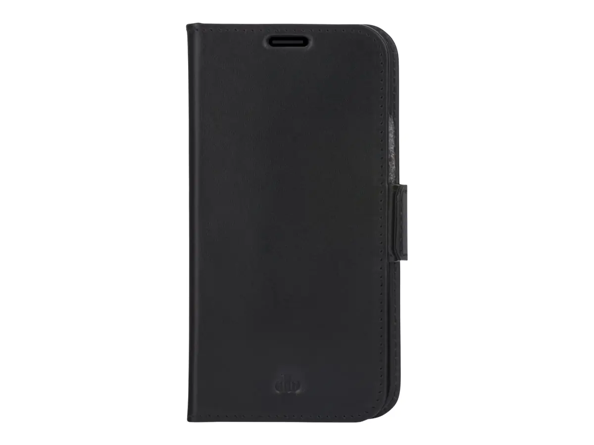 dbramante1928 Copenhagen Slim - Flip-Hülle für Mobiltelefon - genarbtes Leder - Schwarz - für Apple iPhone 13