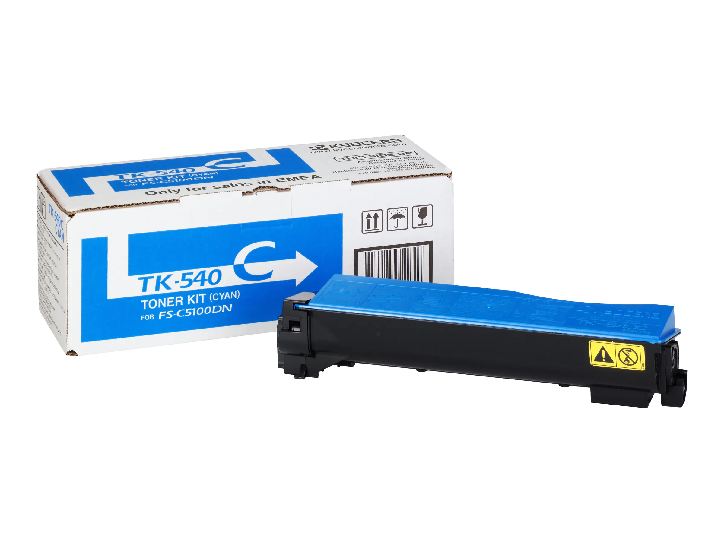 Kyocera TK 540C - Cyan - original - Tonerpatrone 1T02HLCEU0