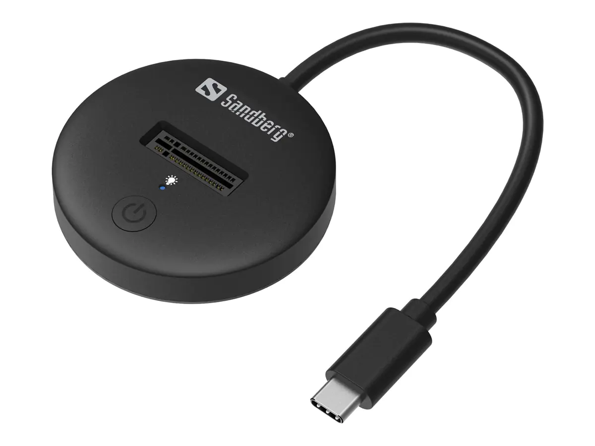 Sandberg - SSD-Dockingstation Schächte: 1 - M.2 - M.2 NVMe Card - USB-C 3.2 (Gen 2)