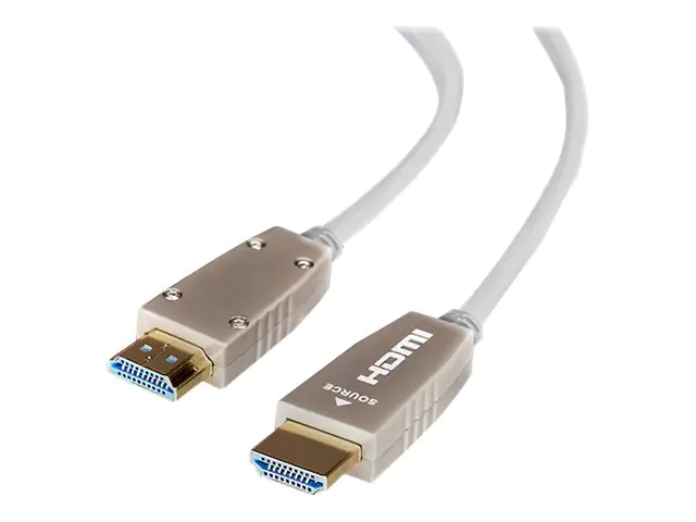 Celexon - HDMI-Kabel - HDMI männlich zu HDMI männlich - 25 m - Glasfaser - weiß - 4K Unterstützung, aktiv