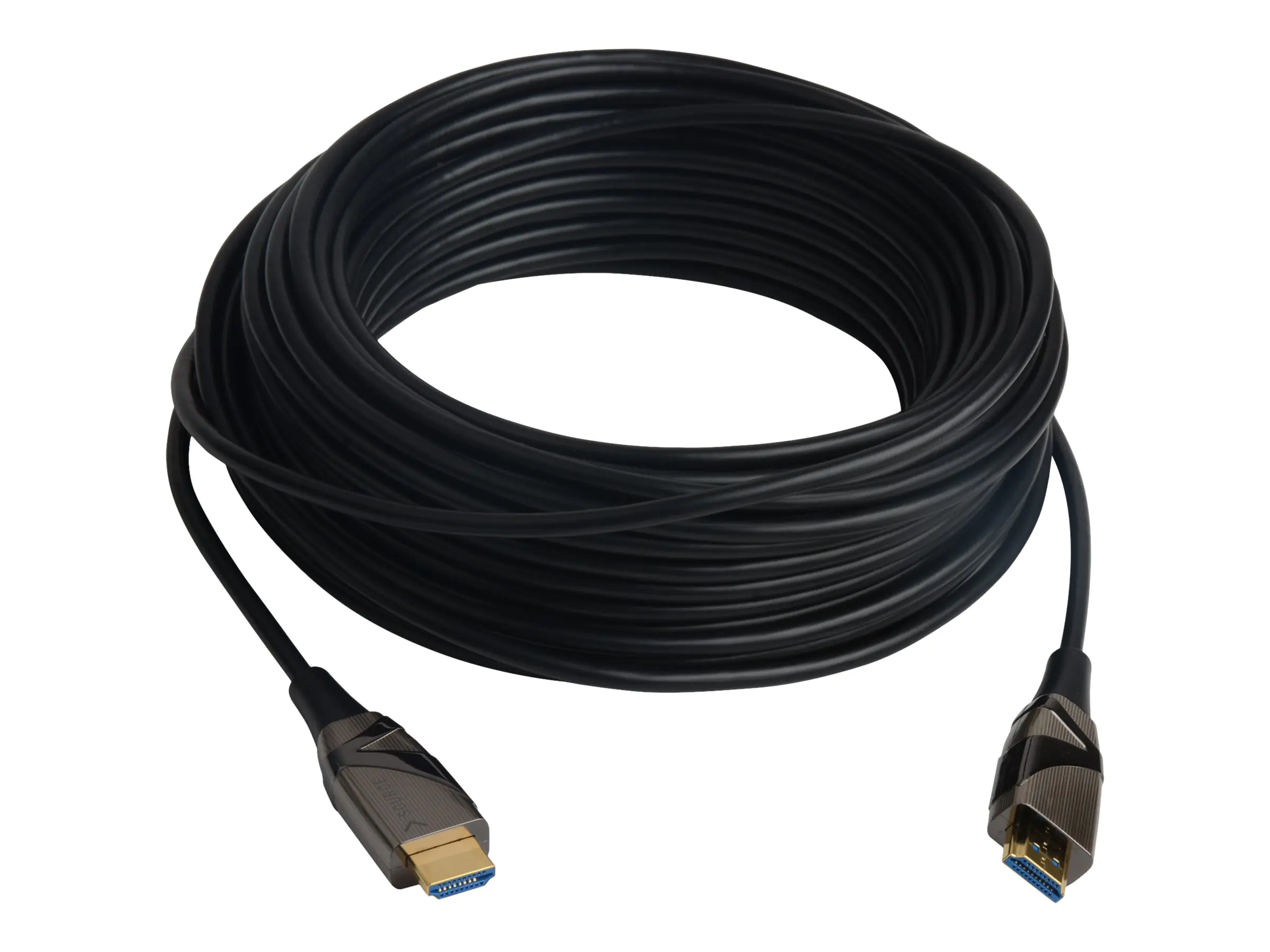 Techly Hohe Geschwindigkeit - HDMI-Kabel mit Ethernet - HDMI männlich zu HDMI männlich - 15 m - Glasfaser - Schwarz - aktiv, Unterstützung für 4K60Hz (3840 x 2160) ICOC-HDMI-HY2-015