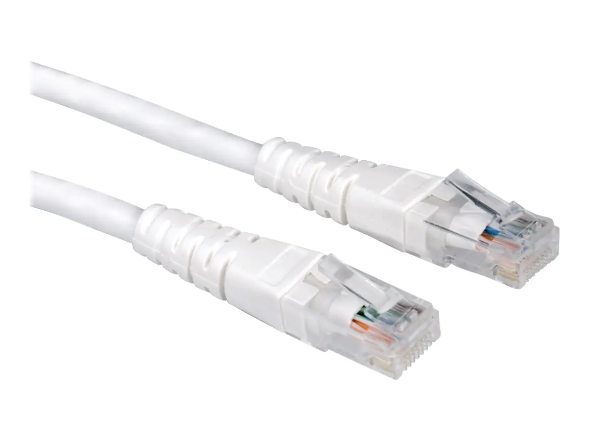 VALUE - Patch-Kabel - RJ-45 (M) zu RJ-45 (M) - 2 m - UTP - CAT 6e - geformt, verseilt - weiß