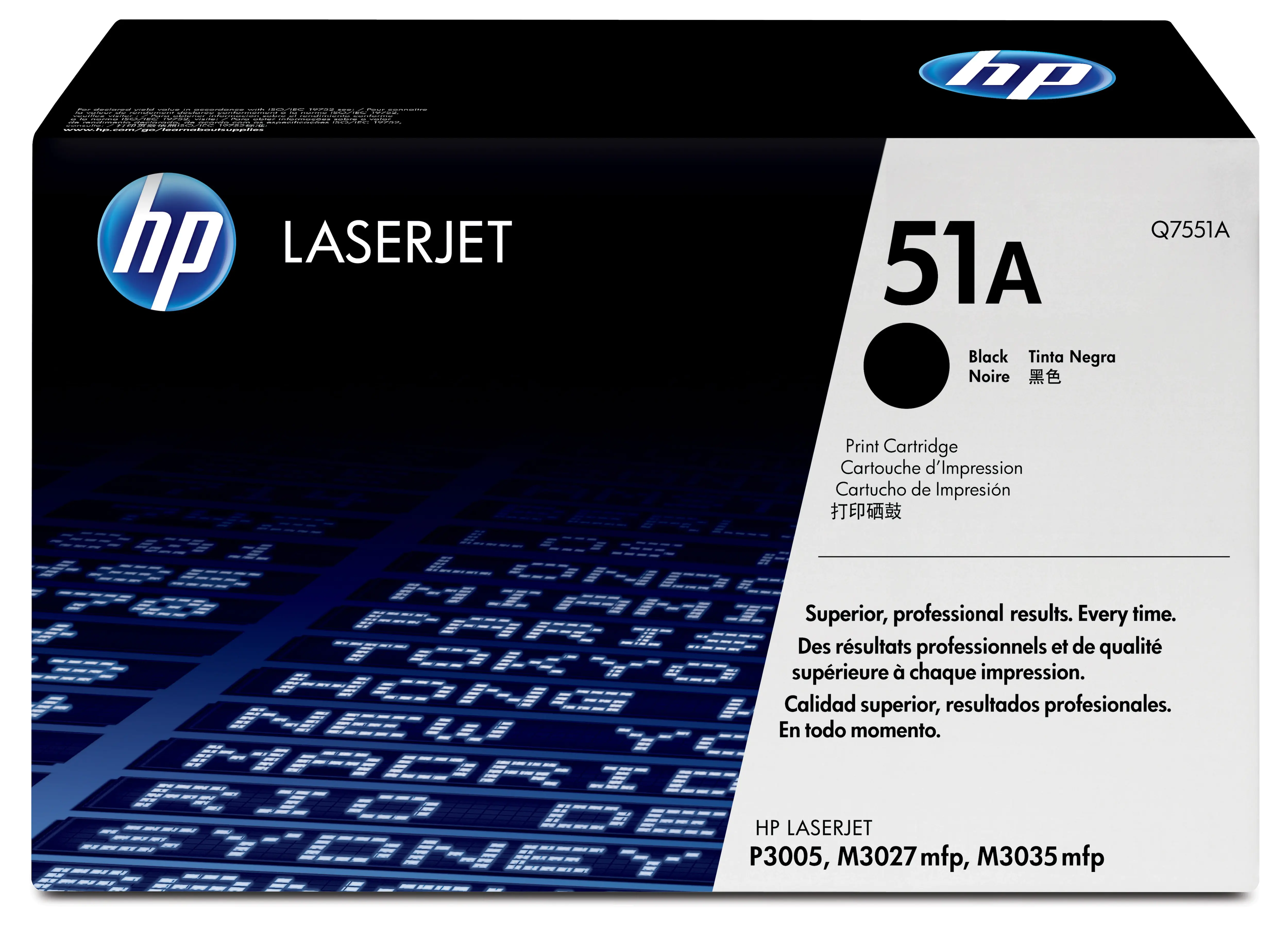 HP 51A - Schwarz - Original - LaserJet - Tonerpatrone (Q7551A) - für LaserJet M3027, M3027x, M3035, M3035xs, P3005, P3005d, P3005dn, P3005n, P3005x