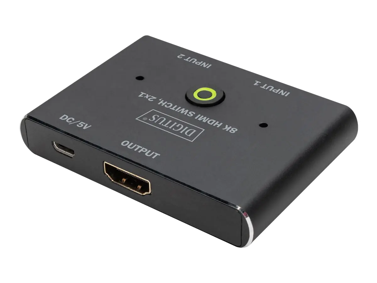 DIGITUS - Video/Audio-Schalter - 8K - 2 x HDMI - Desktop