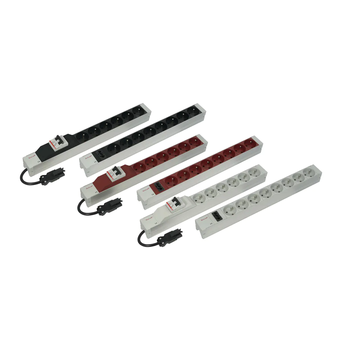 SCHROFF 60110326 19 Zoll Netzwerkschrank-Anschlusskabel - SCHROFF Netzanschlussleitung - IEC 60320 C20 Stecker