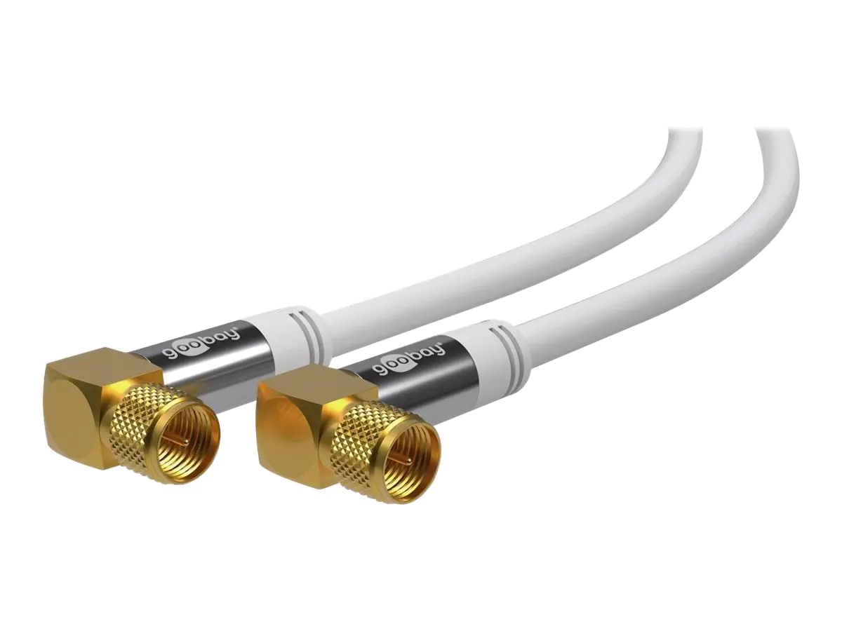 Goobay Antennenkabel - F-Stecker weiblich gewinkelt