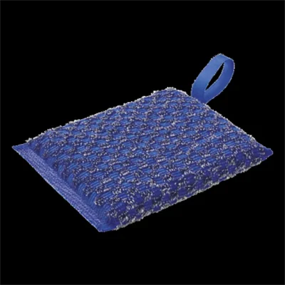 Spontex Reinigungsschwamm Superinox Pad 13,5 x 9 x 1,8 cm (B x H x T) Rostfreier Edelstahl/Polyurethan-Schaumstoff/Polyester blau 5 St./Pack.