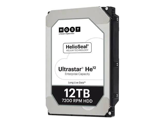 WD Ultrastar HE12 HUH721212ALE600 - Festplatte - 12 TB - intern - 3.5" (8.9 cm) - SATA 6Gb/s - 7200 rpm - Puffer: 256 MB