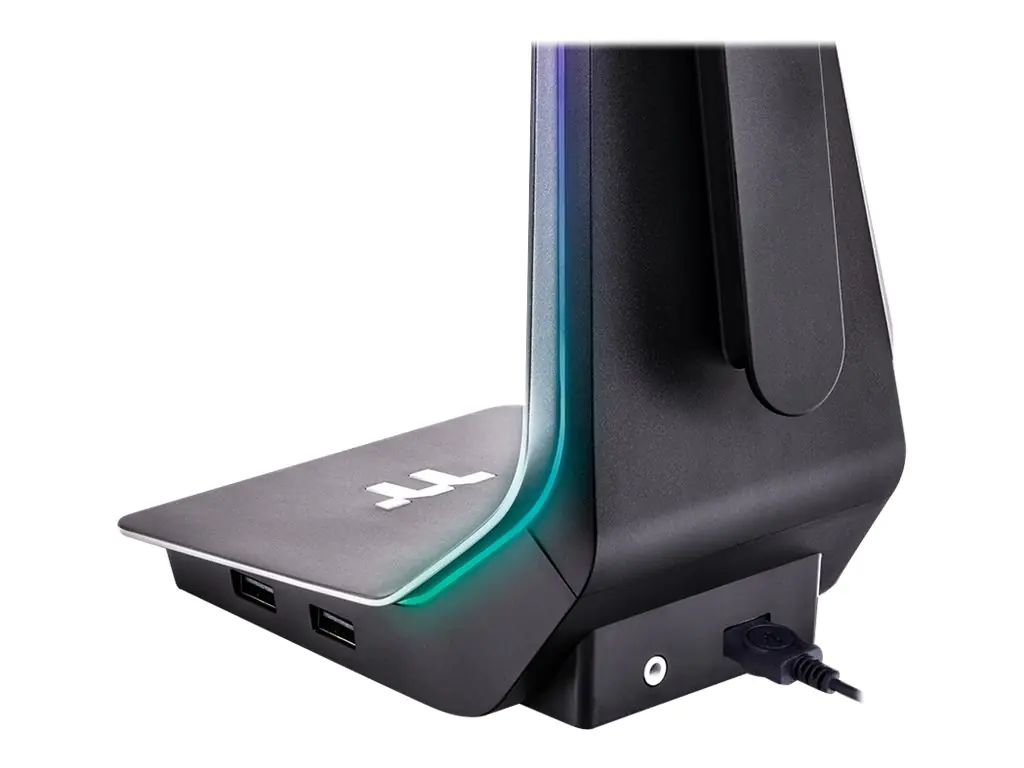 Thermaltake ARGENT HS1 RGB Headset Stand - Hub - 2 x SuperSpeed USB 3.0 - Desktop
