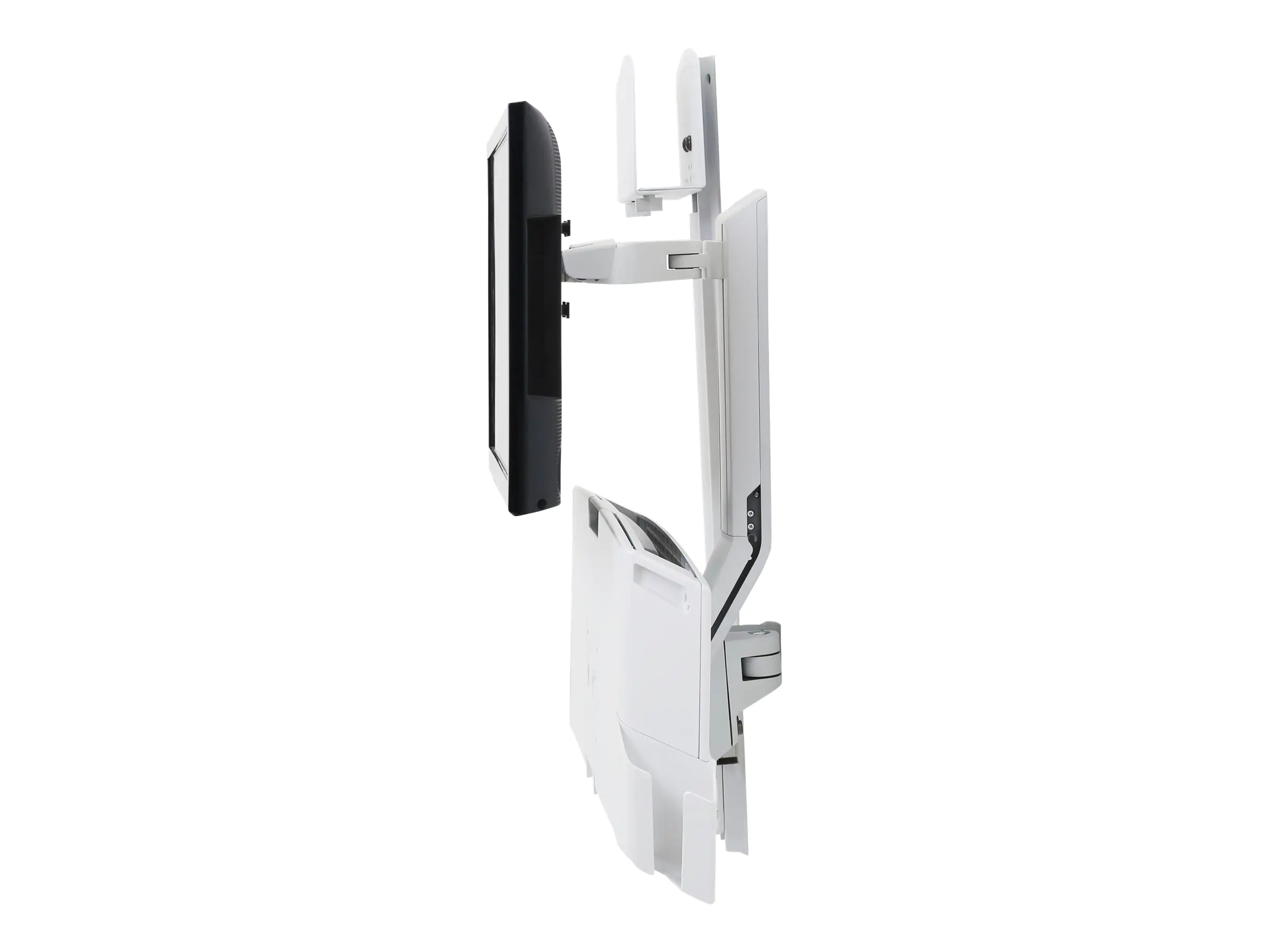 Ergotron SV Combo System with Worksurface & Pan, Small CPU Holder - Befestigungskit (CPU-Halter,