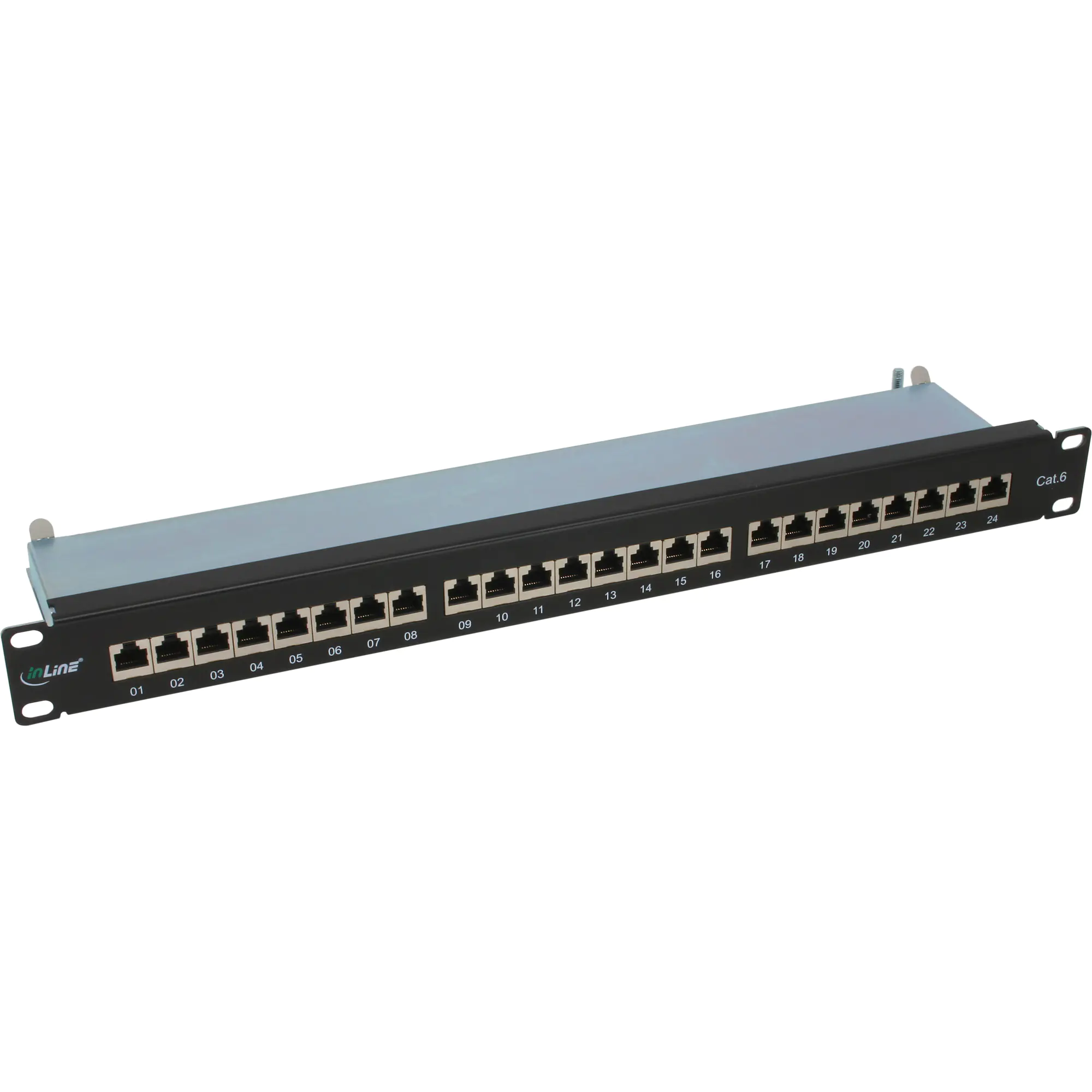InLine - Patch Panel - CAT 6 - RJ-45 X 24 - Schwarz - 1U - 48.3 cm (19")