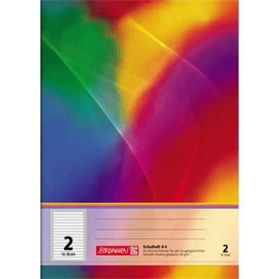 BRUNNEN Schulheft 104498202 A4 lin 16Bl
