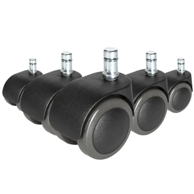 hjh OFFICE Ersatzrolle ROLO FREE Metall/Kunststoff/Polyurethan, beschichtet schwarz/grau 5 St./Pack.