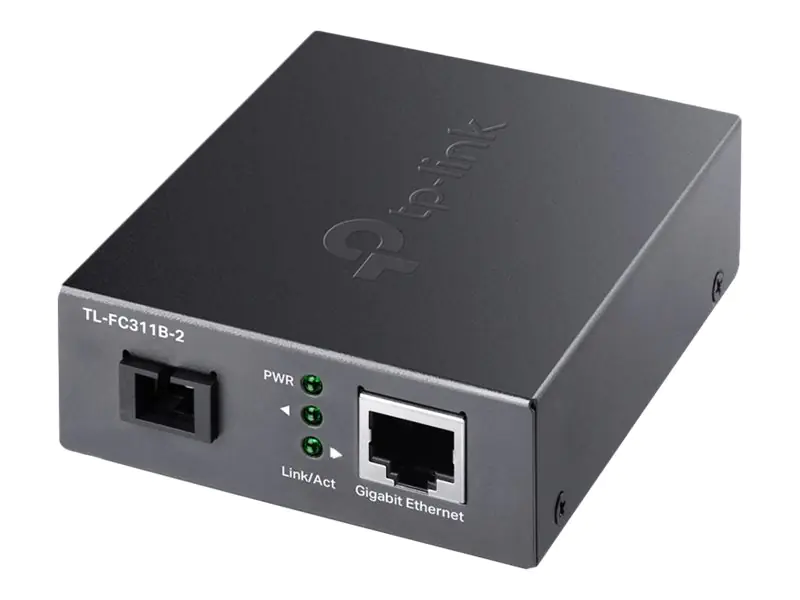 TP-Link TL-FC311B-2 - V1 - Medienkonverter - 1GbE - 1000Base-T, WDM, 1000Base-SC - RJ-45 / SC Single-Modus - bis zu 2 km - 1310 (TX) / 1550 (RX) nm - für JetStream TL-SG3452XP V1