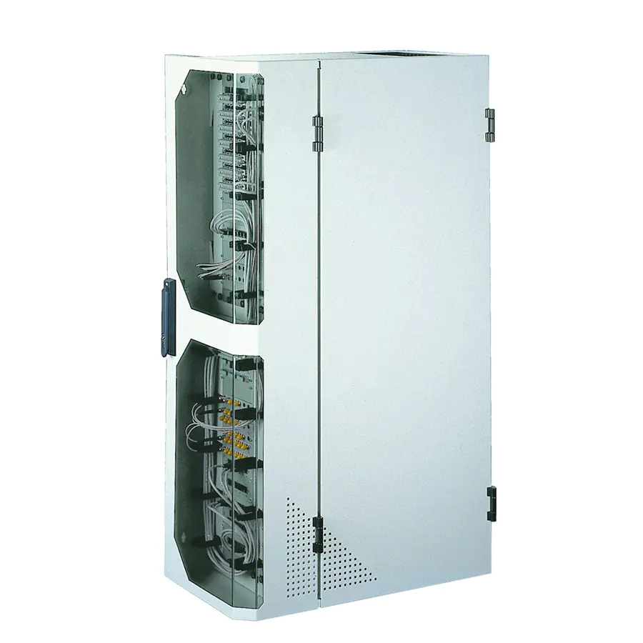 apraNET VARI 2000 - Gehäuse - geeignet für Wandmontage - Hellgrau, RAL 7035 - 12U - 48.3 cm (19")