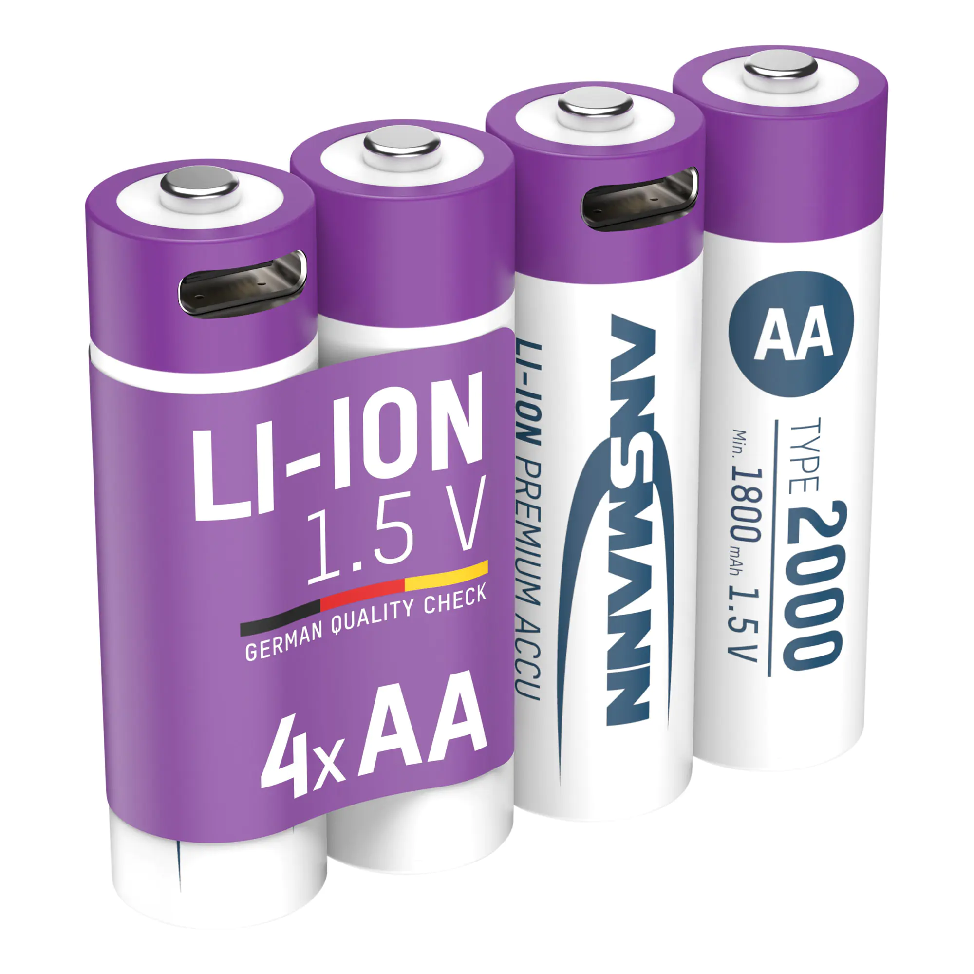 Ansmann Mignon AA -Akku Li-Ion 2000 mAh 1.5 V 4 St.