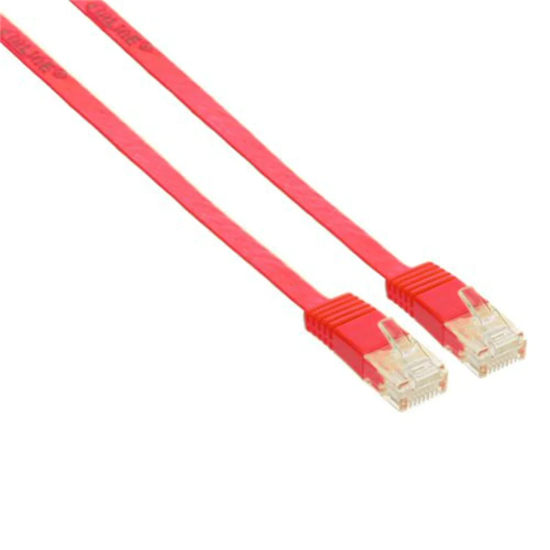 InLine - Patch-Kabel - RJ-45 (M) zu RJ-45 (M) - 5 m - UTP - CAT 6 - geformt - Rot